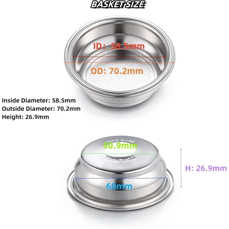 High Quality 2pcs 58mm Dual Wa - Coffee Extraction Equipment reseña y precio