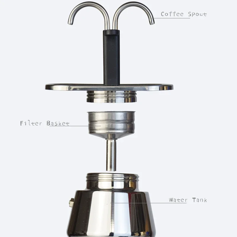 200ML Mini Moka Pot Double Tub - Coffee Equipment Accessories reseña y precio