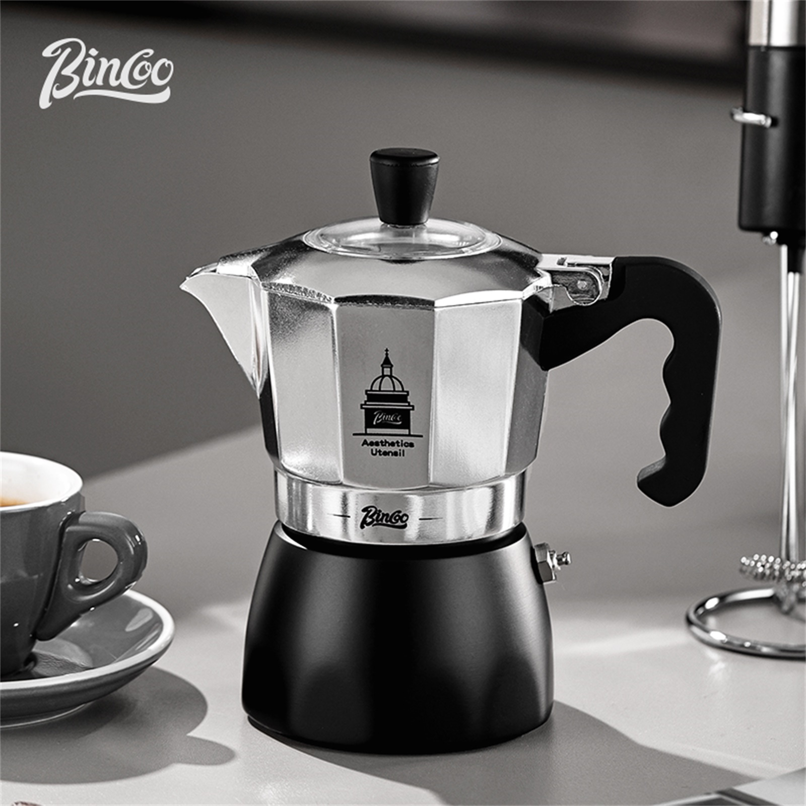 BINCOO Double Valve Moka Pot，E - Coffee Equipment Accessories reseña y precio