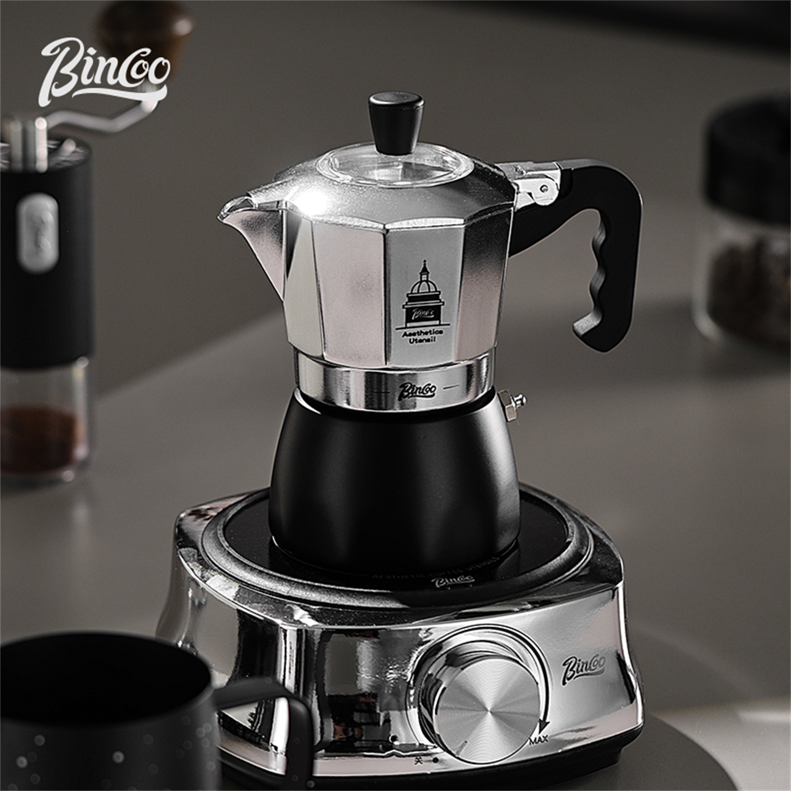 BINCOO Double Valve Moka Pot，E - Coffee Equipment Accessories reseña y precio