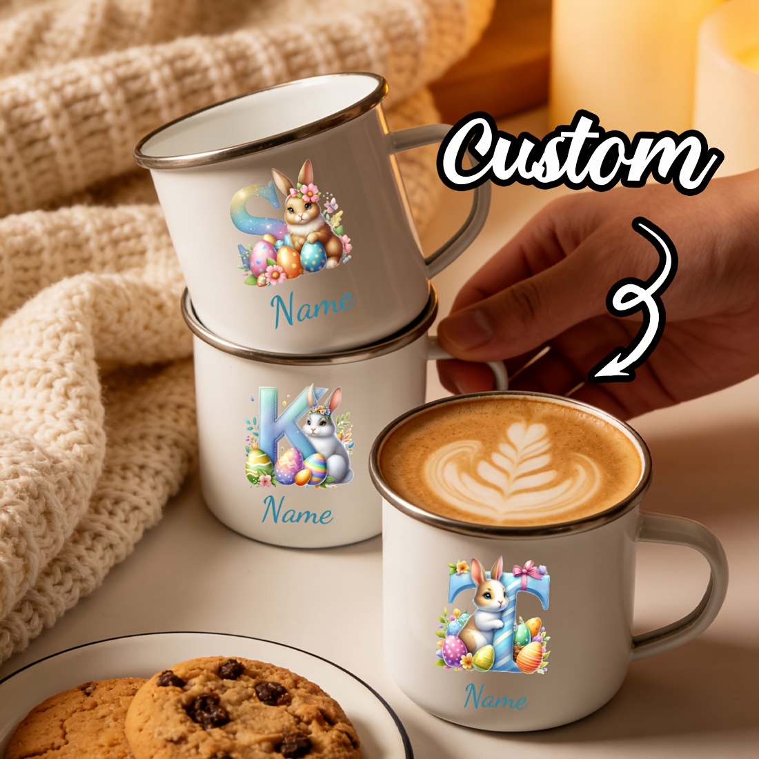 Personalized Mug Floral Initia - Coffee Equipment Names reseña y precio