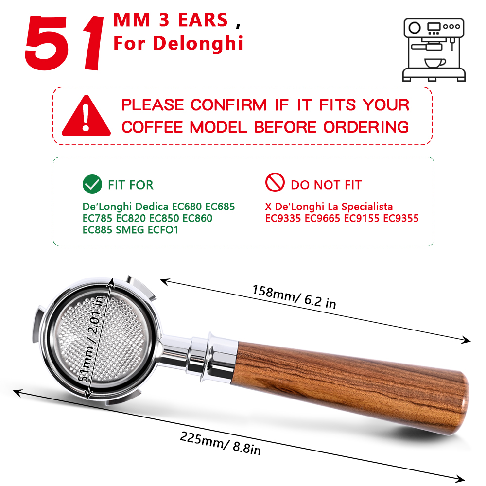 51mm Coffee Bottomless Portafi - Coffee Equipment Accessories reseña y precio
