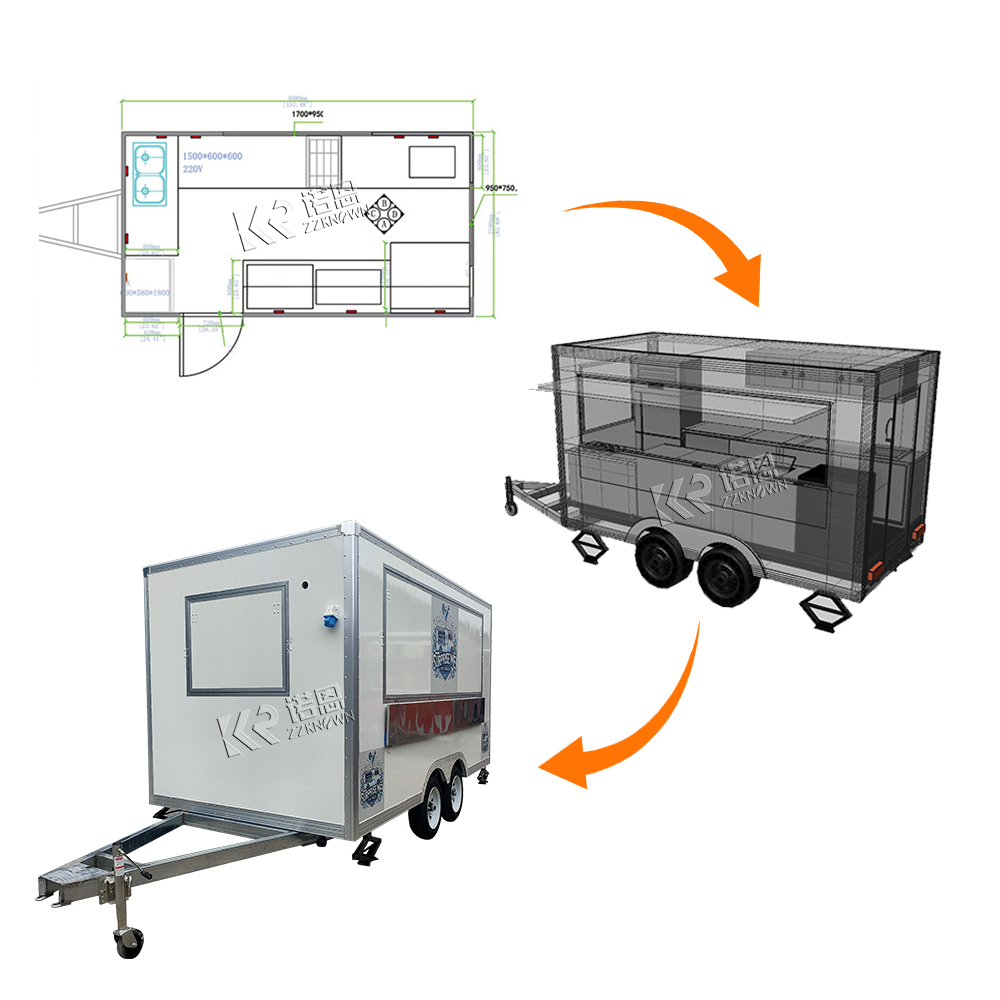 Custom Big Coffee Van Mobile F - Mobile Coffee Van Equipment reseña y precio