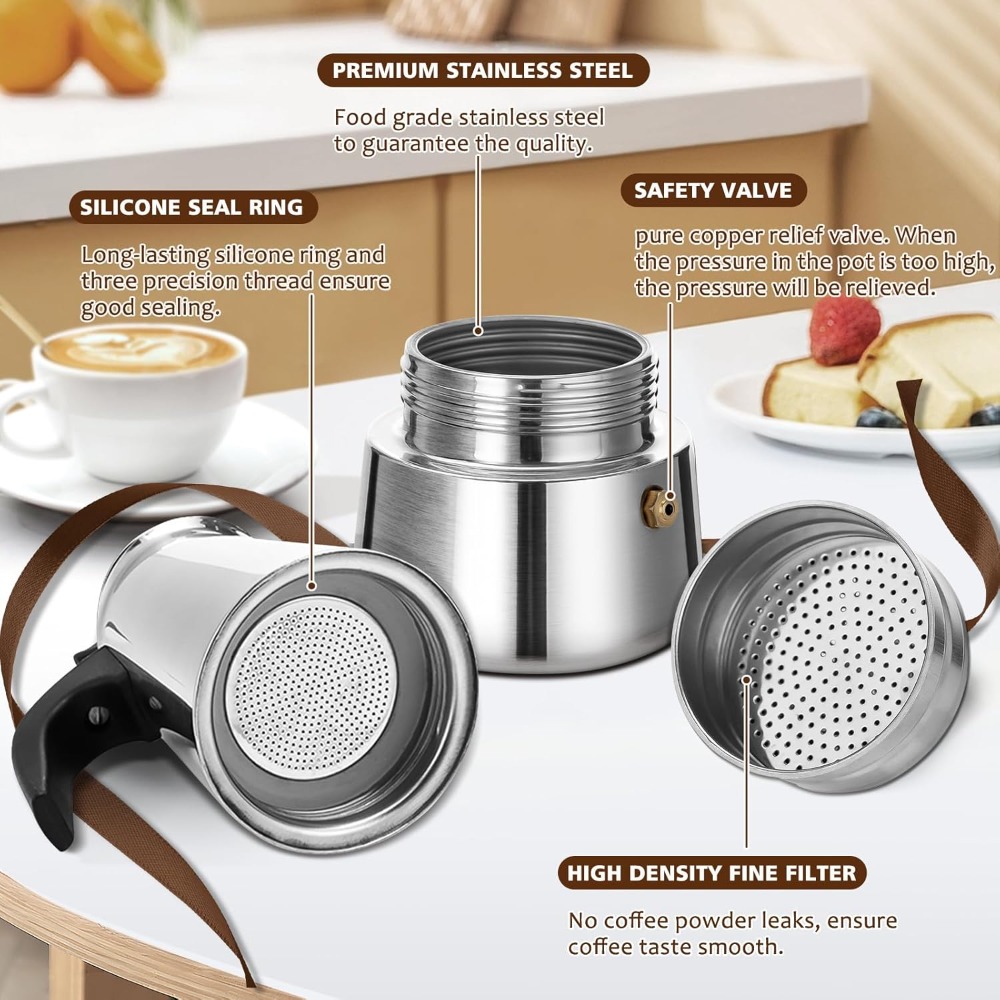 Portable Coffee Pot Stainless  - Coffee Equipment Accessories reseña y precio