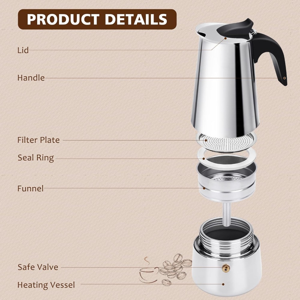 Portable Coffee Pot Stainless  - Coffee Equipment Accessories reseña y precio
