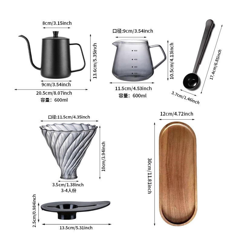 Portable Hand-Brew Coffee Set  - Coffee Equipment Kit reseña y precio