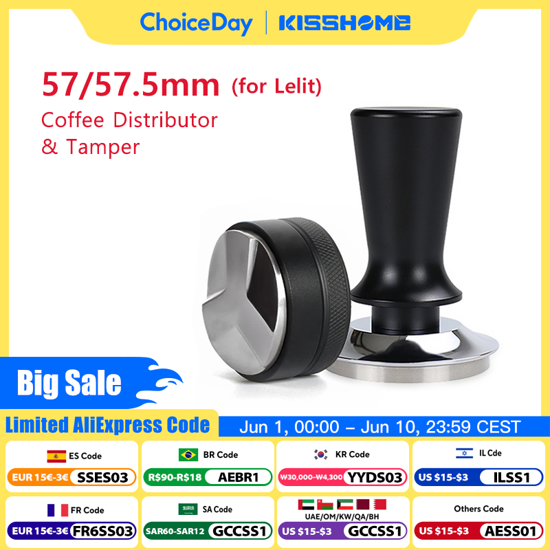 Coffee Tamper 57mm 57.5mm Cons - Coffee Equipment Kit reseña y precio