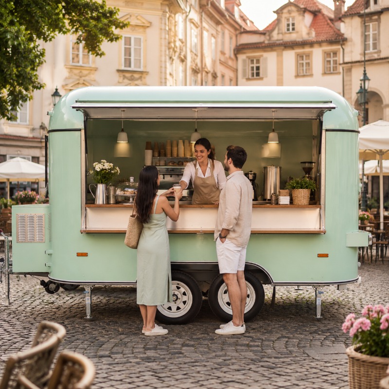 Food Truck Mobile with Kitchen - Mobile Coffee Van Equipment reseña y precio