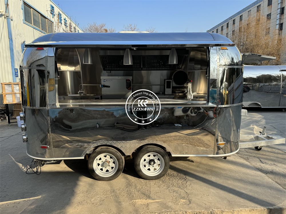 Custom  Food Trailers Usa Full - Mobile Coffee Van Equipment reseña y precio