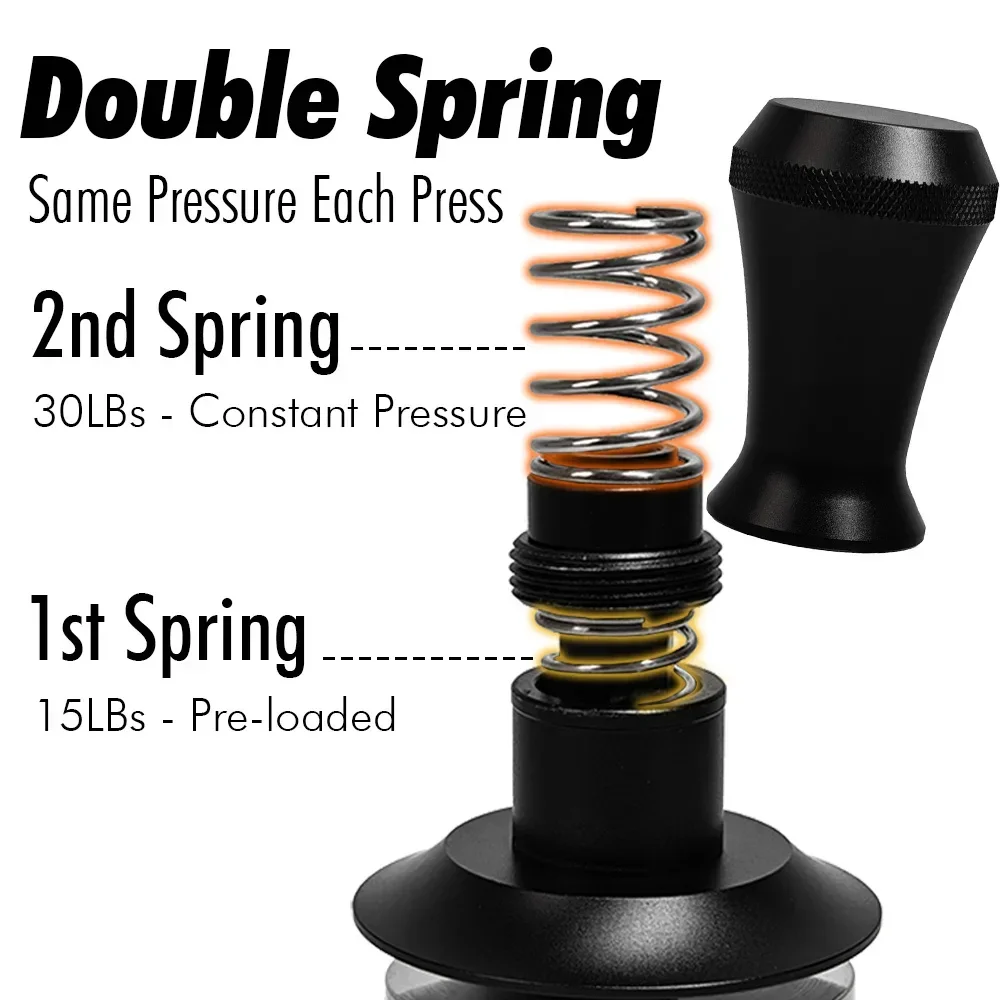 Coffee Tamper 51mm Double Spri - Coffee Equipment Kit reseña y precio